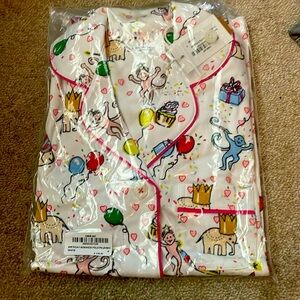 Brand New Roller Rabbit Birthday Print Pajamas